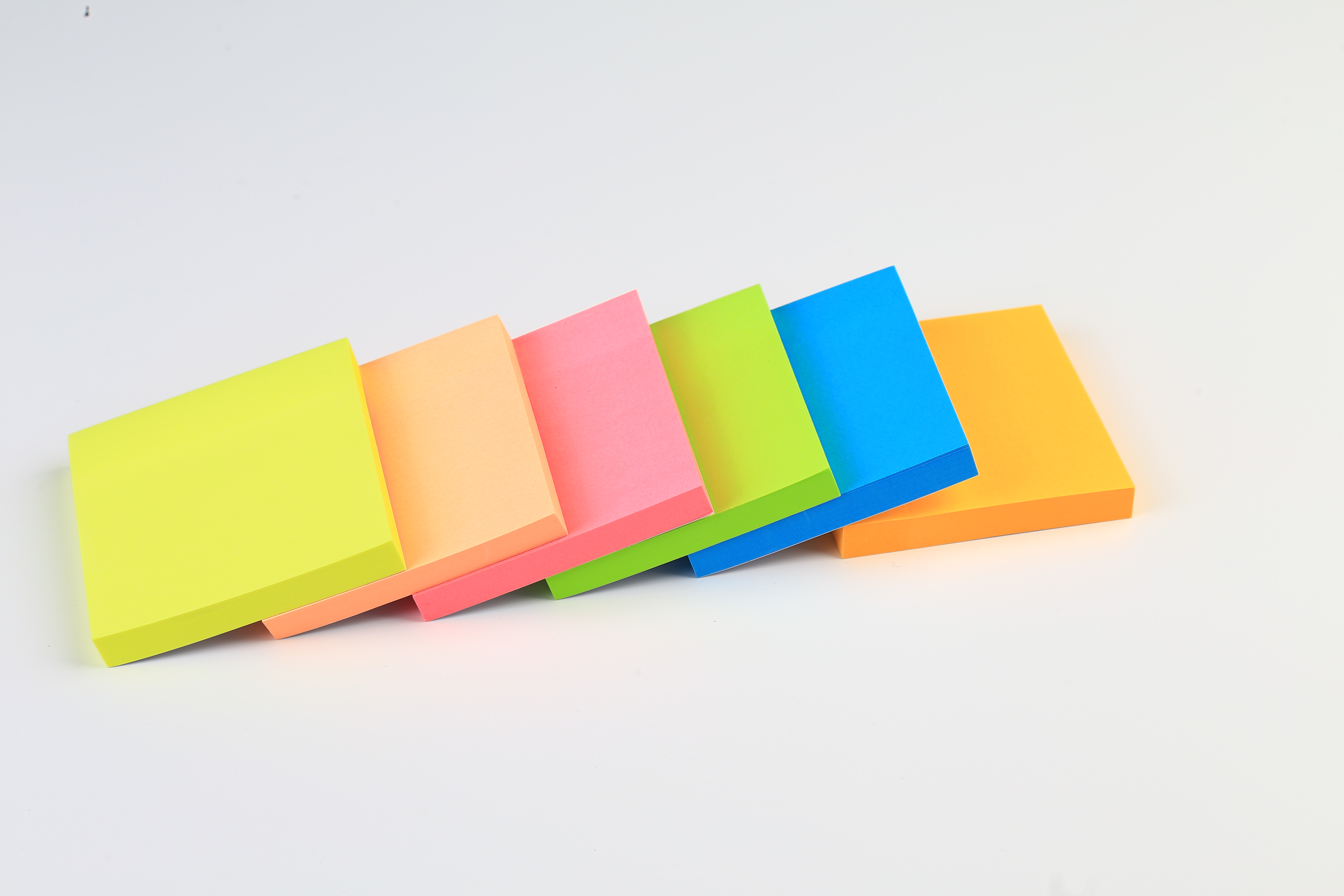 Neon shaped sticky notes